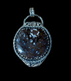 Paleo Osmunda (Rare- Fossilized Fern ) Sterling silver pendant.   $90
