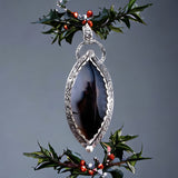 Montana Agate Large Sterling Silver Pendant.  $80