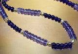 African amethyst beaded necklace.    $55