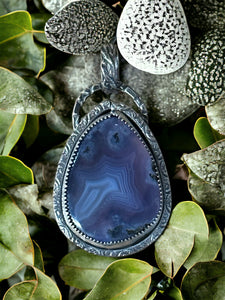 Indonesian Purple Chalcedony Sterling Silver  Pendant. $70
