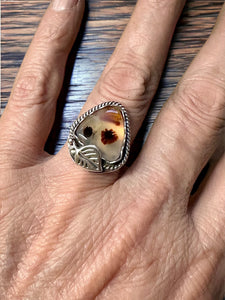 Montana Agate Sterling Silver RING SIZED TO ORDER.    $55