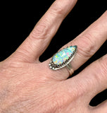 Auta Opal Sterling Silver RING SIZED TO ORDER.    $55