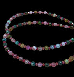 Multi color Tourmaline gemstone necklace.   $40