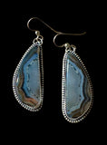 Montana Agate sterling silver earrings.   $55