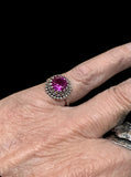 Pink Ceylon Sapphire Sterling Silver Ring SIZED TO ORDER.   $125