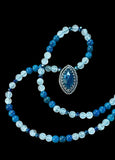 Apatite Sterling Silver Pendant and matching gemstone necklace set.     $70