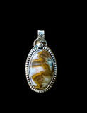 Turkish Agate Sterling Silver Pendant.   $70