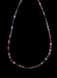 Multi color Tourmaline gemstone necklace.   $40