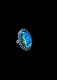 Labradorite Sterling Silver Statement RING SIZED TO ORDER.    $75