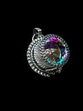 Mystic Topaz Sterling Silver Pendant.     $90