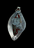 Chinese Dendritic Jasper Sterling silver Pendant.   $70