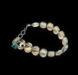 Quartz Gemstone adjustable sterling silver bracelet.   $55