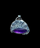 Amethyst Lilly of the Valley Sterling Silver Pendant.   $75