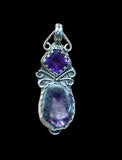 Trapiche Amethyst Sterling  Silver Pendant.   $65