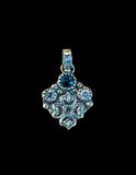 Paraiba  Blue  Kyanite Sterling Silver Pendant   $70