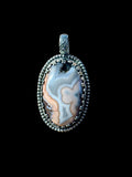 Agate Sterling Silver Pendant.    $65