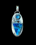 Apatite  and Kyanite Sterling Silver Pendant   $60