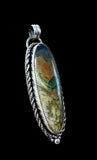 Rainforest Rhyolite Sterling Silver Pendant.   $75