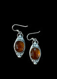 Hessonite Garnet Sterling Silver Earrings.    $45