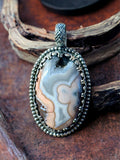 Agate Sterling Silver Pendant.    $65