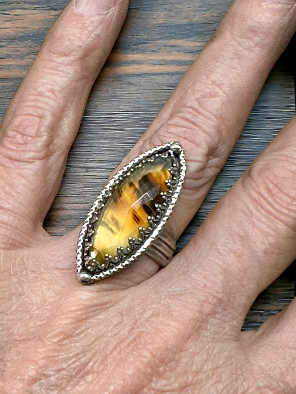 Montana Agate Sterling Silver RING SIZED TO ORDER.   $50