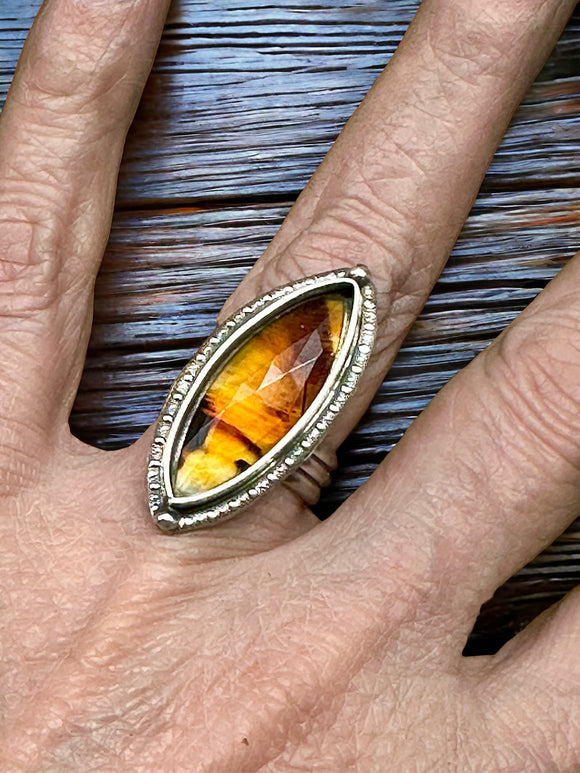 Montana Agate Sterling Silver RING SIZED TO ORDER $50