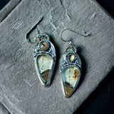 Montana Agate Sterling Silver Earrings $50
