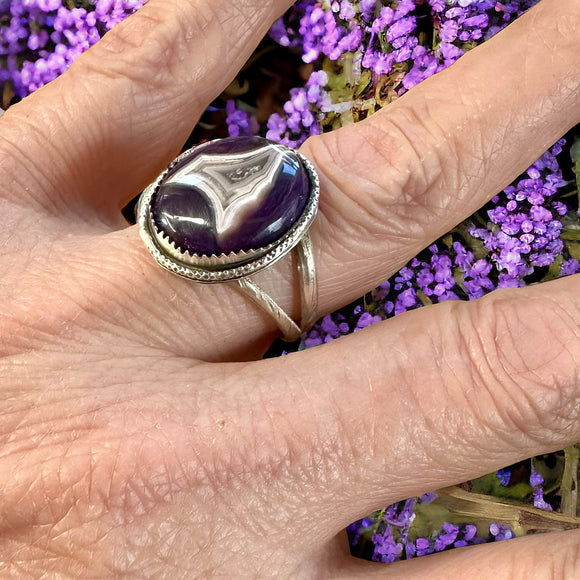 Purple Passion Sterling Silver RING SIZED TO ORDER     $55