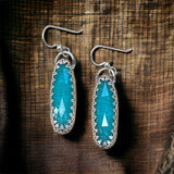 Amazonite sterling silver earrings $45