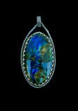 Labradorite Large Sterling Silver Pendant.     $80