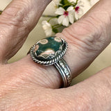 Ocean Jasper Sterling Silver Ring SIZED TO ORDER.  $55