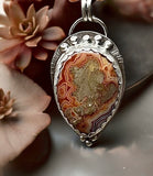 Dry Head Agate Sterling Silver Pendant.    $75