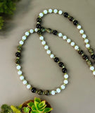 Golden Obsidian and Chalcedony Gemstone Necklace   $30