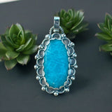 Amazonite Sterling Silver Pendant.   $60