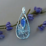 Tanzanite Sterling Silver Pendant.    $55