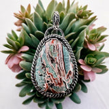 Idaho Seam Agate Sterling Silver Pendant.  $80