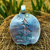 Indian Paint Stone Sterling Silver Pendant.    $75