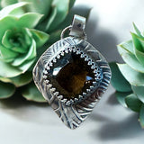 Smoky Quartz Sterling Silver Pendant.   $60