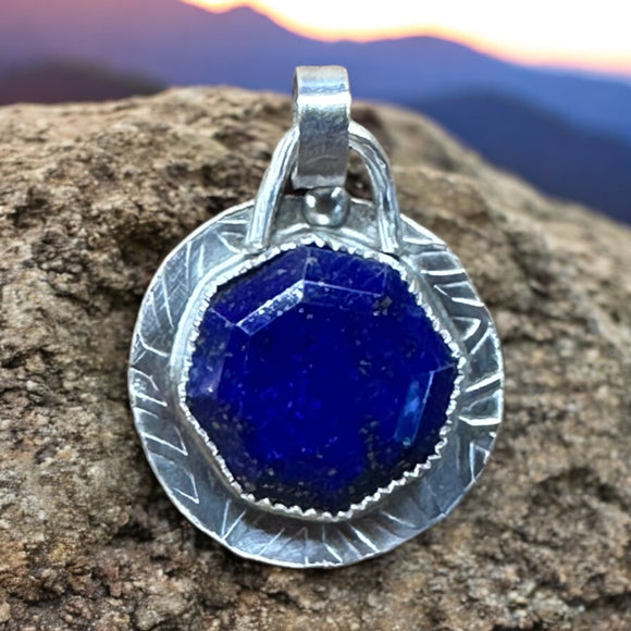 Lapis Sterling Silver Pendant $55