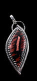 Indian Paint Stone Sterling Silver Pendant.     $85