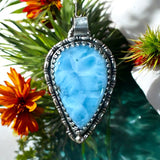 Larimar Sterling Silver Pendant.  $70