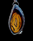 Montana Agate Large Sterling silver Pendant.  $150