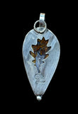 Plume Agate Sterling Silver Pendant.    $70