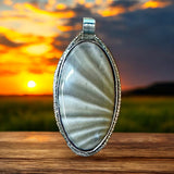 Polish Flint Sterling Silver Pendant. $75