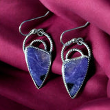 Charoite Sterling Silver Earrings  $50