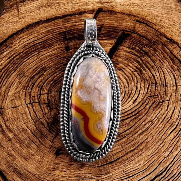 Kentucky Agate Sterling Silver Pendant    $80