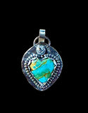 Turquoise Heart Sterling Silver pendant $70