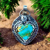 Turquoise Heart Sterling Silver pendant $70