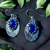 Lapis Sterling silver earrings.   $50