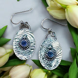 Tanzanite Sterling Silver Earrings.   $50